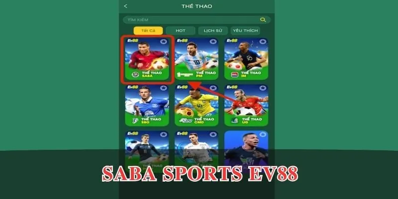 SABA Sports EV88 - Tẹt Ga Đặt Cược Thể Thao 1 saba sports ev88